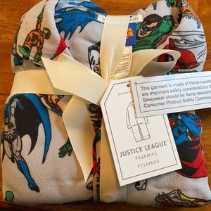 NWT PB kids sz8 Justice League Flannel Pajamas